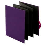 Goldbuch Leporello Bella Vista dark aubergine