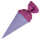 Goldbuch Bastelschultüte 15 cm lila