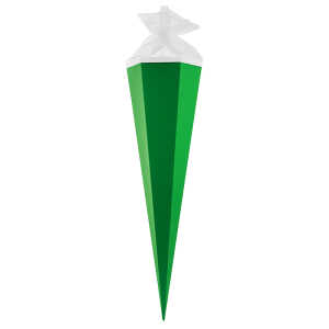 Goldbuch Bastelschultüte 85 cm 6eckig mit Tüllverschluss grün