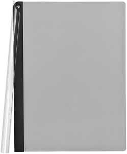 FSY Klemmrücken-Mappe, Transparent, schwarz, 1 Stück