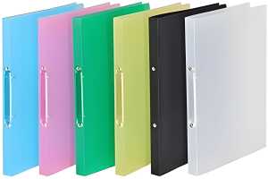 FSY Ringbuch A4, 2-Ringe 16mm, PP farbig sortiert, 12er Pack (Set)