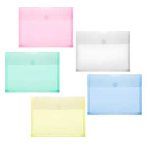 FSY Sichttasche A5, Dehnfalte, PP farbig sortiert transluzent, 1 Stück