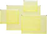 FSY Gleitverschluss-Beutel A4, Dehnfalte, PP gelb...