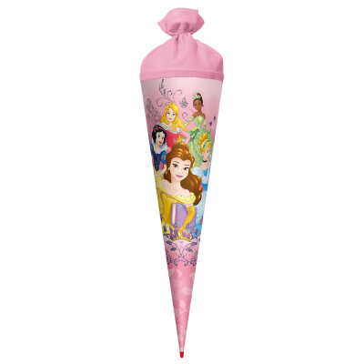 Roth Schultüte 70cm Disney Princess Glitter rund Rot(h)-Spitze