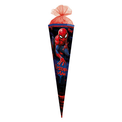 Roth Schultüte 85cm Marvel Spiderman Spezialborte eckig Rot(h)-Spitze