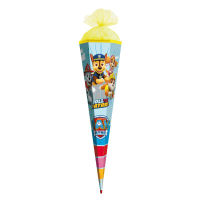 Roth Schultüte 85cm Paw Patrol eckig Tüllverschluss Rot(h)-Spitze