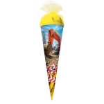 Roth Schultüte 50cm rund Achtung Bagger