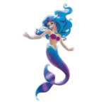 Roth Bügelbild Meerjungfrau Stickerei mit Druck