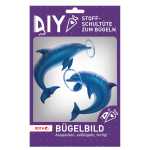 Roth Bügelbild Delfine Stickerei mit Druck 145 cm x...