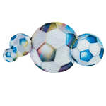 Roth Bügelbild Stickerei, Fußball, 11cmx20cm