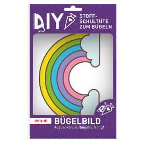 Roth Bügelbild Regenbogen Bügelbild Stickerei 11 cm x 175 cm