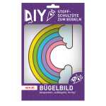 Roth Bügelbild Regenbogen Stickerei 11 cm x 175 cm