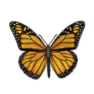 Roth Bügelbild Schmetterling Stickerei 12 cm x 16 cm