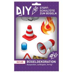 Roth Bügeldekoration Notruf Bügeltransfer Motive