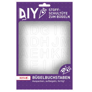 Roth Bügelbuchstaben im Set, White, 15x21cm