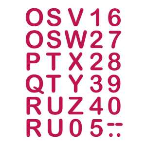 Roth Bügelbuchstaben Pretty Colour Bügelbuchstaben