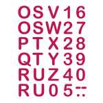 Roth Bügelbuchstaben Pretty Colour