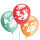 Roth 16 Stück Luftballons aus Naturkautschuk, 4 Farben 2 Motive