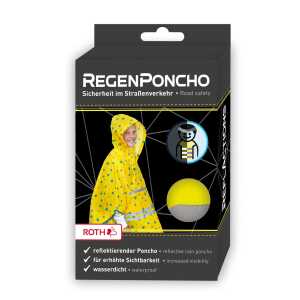 Roth Kinder-Regenponcho mit reflektierenden Elementen 4028279500478