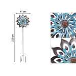 Kinetic Art: Metal Wind Spinner: Copper Illusion Giant Duett