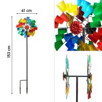 Kinetic Art Metal Wind Spinner: Kinetic Rotator Duett