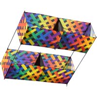 HQ Einleiner Hargrave Box Kite Rainbow