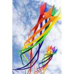 HQ Drachenschwanz Soft Swirl Rainbow 300 cm - 8 colours