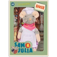 Sam & Julia Plüsch-Maus: Bäcker 12 cm...