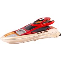 Invento just play RC: Mini Motor Yacht Red - 2.4 Ghz