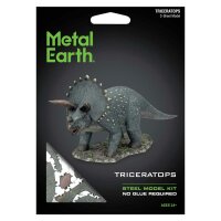 Metal Earth Dinosaurier Triceratops (farbiges Modell)