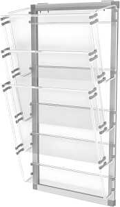 Pantaplast Wand-Prospekthalter A4 starkes hochtransparentes Plastik