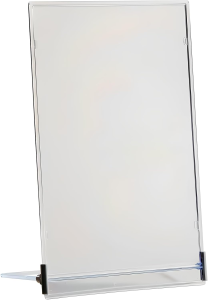 Tisch-Plakatständer A6 starkes hochtransparentes Plastik