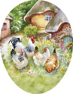 Nestler Papp-Osterei 35 cm Landleben