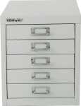 Schubladenschrank 5 Schübe, lichtgrau, H 325 x B 279...