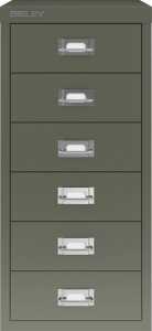 Schubladenschrank 6 Schübe olivgrün H 590 x B 279 x T 380