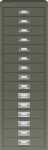 Schubladenschrank 15 Schübe olivgrün H 590 x B...