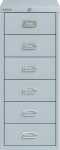 Schubladenschrank 6 Schübe mit Schloss lichtgrau H...