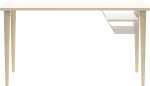 Poise Schreibtisch, 1400 x 600 mm, Höhe 740 mm,...