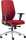 Bürodrehstuhl Office Basic, Rückenlehne/Sitz gepolstert rot,