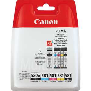Multipack Tintenpatrone PGI-580 / CLI581, für Canon Drucker,