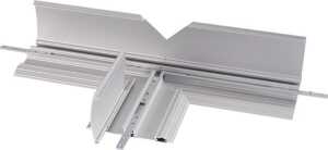 T-Verbindung 462, für Addit Kabelschutz, rutschfest, Aluminium, silber