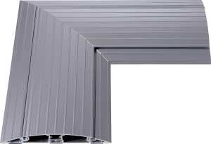 Addit Kabelschutz, Eckverbindung silber, 2 Jahre Garantie