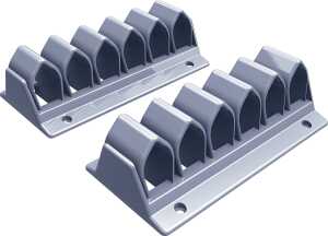 Kabelwelle Addit 302, für 10 Kabel, 2 Stück, silber