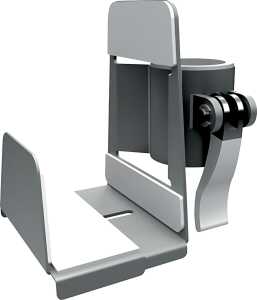 Thin-Client-Halterung Viewmate Option 422, bis 7 kg, silber