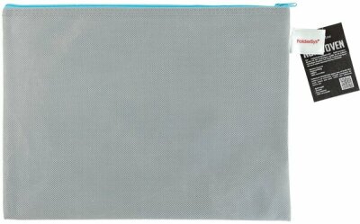 Reißverschlussbeutel Non Woven, PP, A4 270 x 350 mm, grau opak