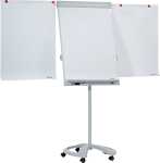 Flipchart PRO Deluxe Mobil Laufrollen 2 Seitenarme...