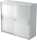 Schiebetürenschrank 1753, 1200 x 1110 x 400 mm, 3 Ordnerhö weiß/weiß