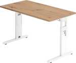 Schreibtisch OS612, 1200 x 670 x 650-850 mm, C-Fuß,...