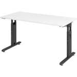 Schreibtisch OS614, 1400 x 670 x 650-850 mm, C-Fuß,...