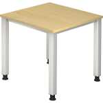 Schreibtisch QS08 800 x 800 x 680-835 mm, 4-Fuß...